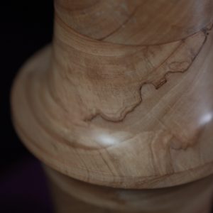 Wooden pet urn, Applewood - close-up