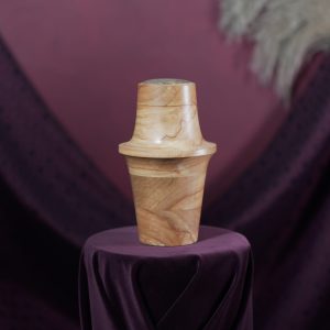 Wooden pet urn, Applewood